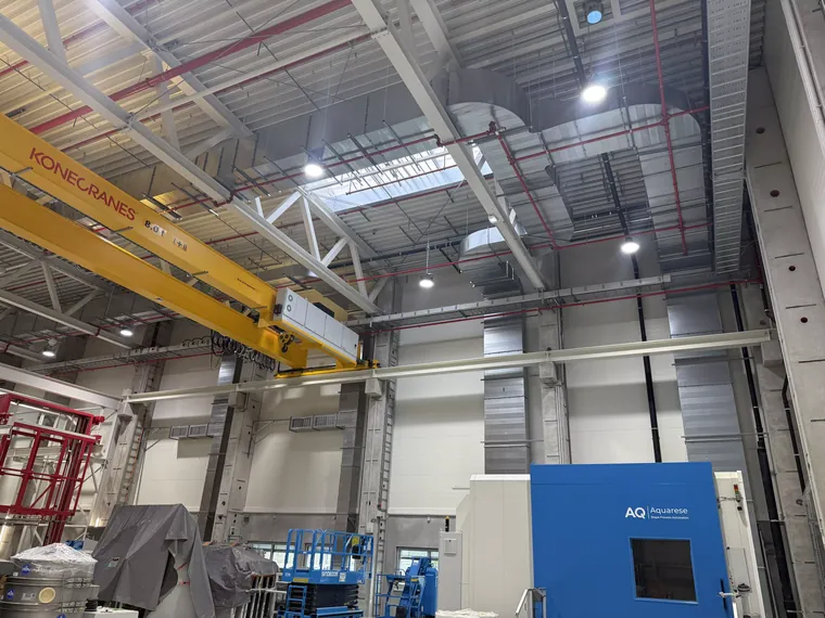 Lüftung in Produktionshalle